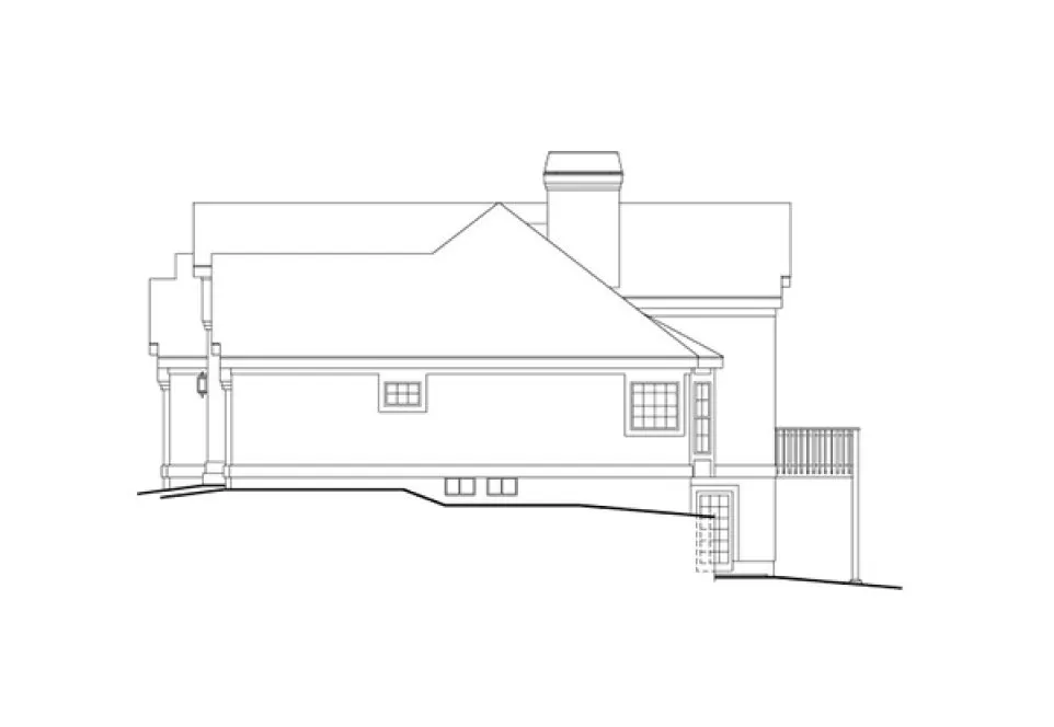 Right Elevation for House Plan #638932