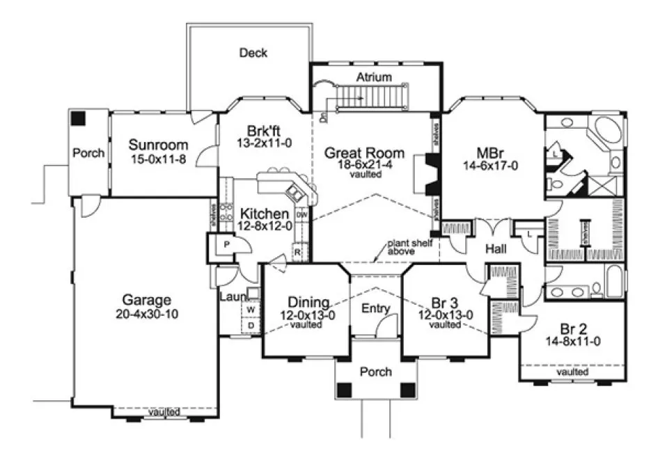 Main Floor Plan for House Plan #638932