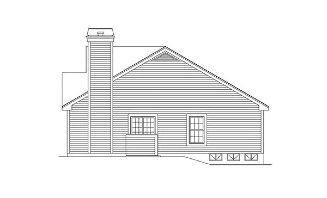Right Elevation for House Plan #634801