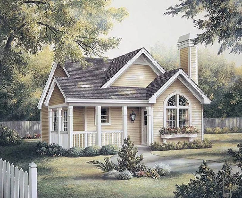 Full Rendering for House Plan #634801