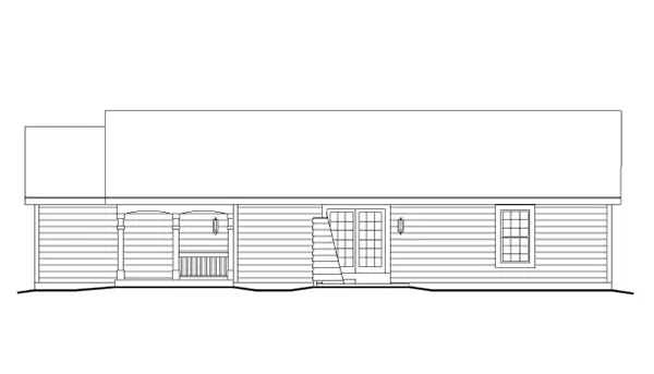 Right Elevation for House Plan #633890