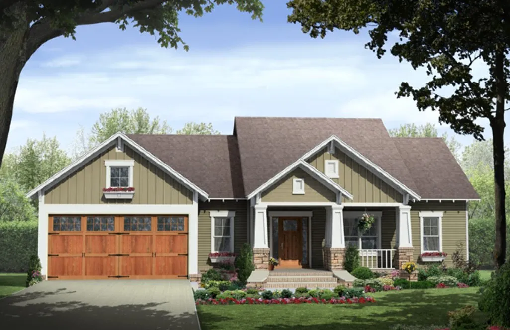 Full Rendering for House Plan #218100