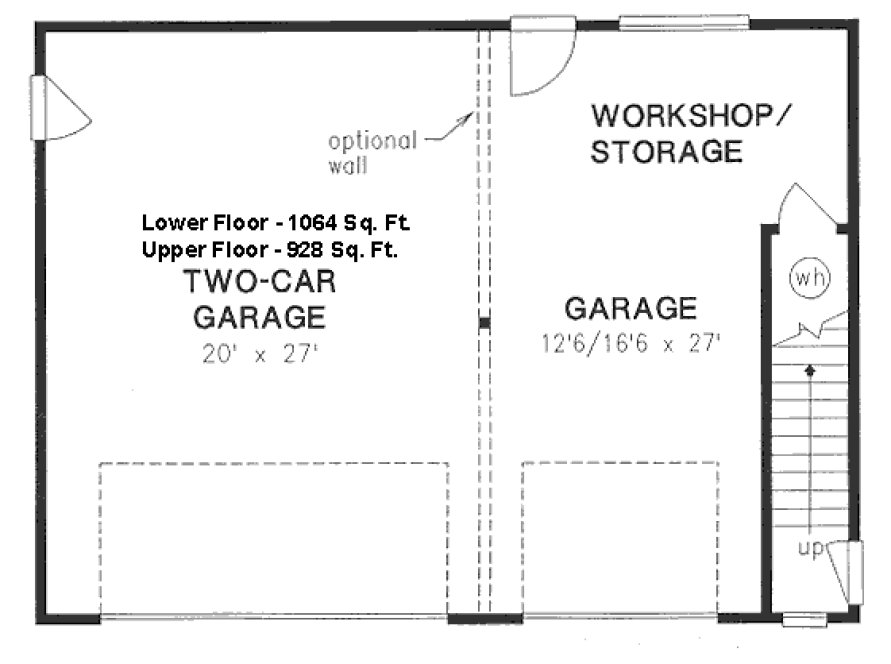 Main Floor Plan for House Plan #130254