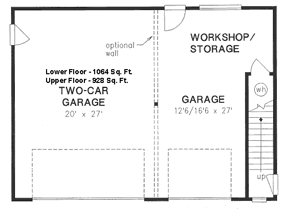 Main Floor Plan for House Plan #130254