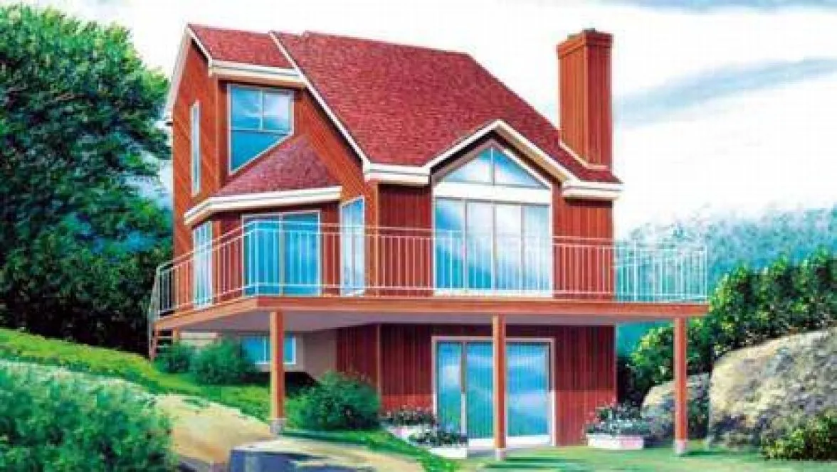 Full Rendering for House Plan #170801