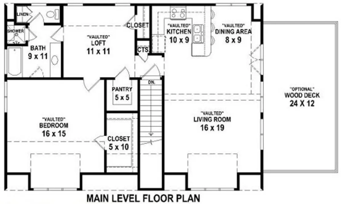 Main Floor Plan for House Plan #496242