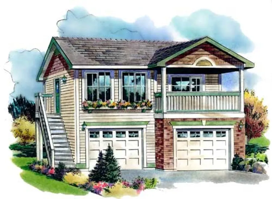 Full Rendering for House Plan #136254