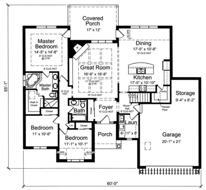 Main Floor Plan for House Plan #531971