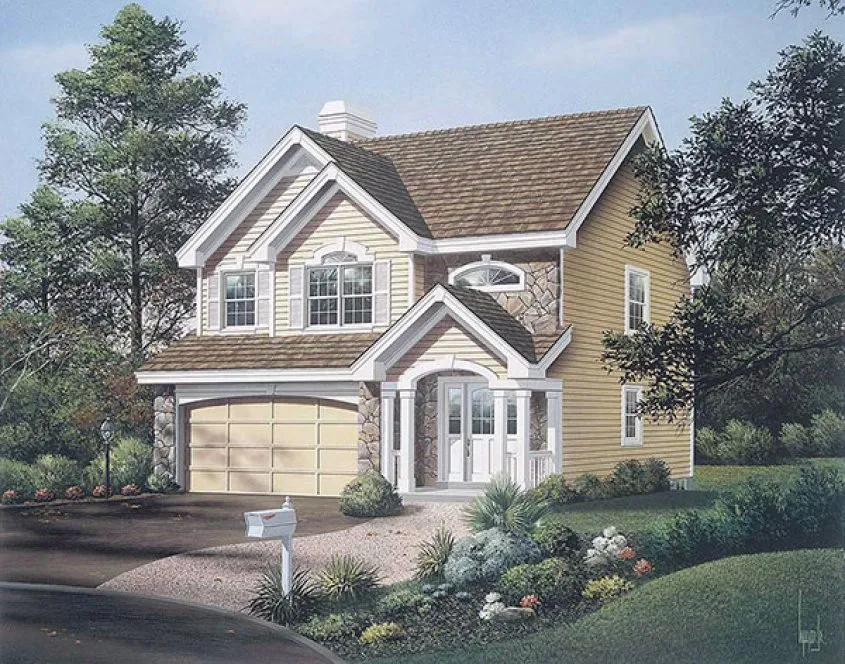 Full Rendering for House Plan #631761