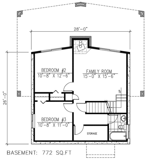 Basement Plan for House Plan #424901