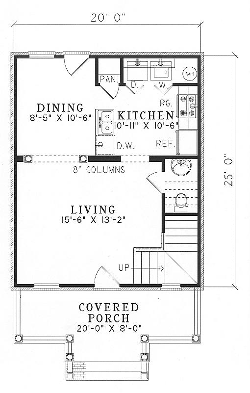 Main Floor Plan for House Plan #310890
