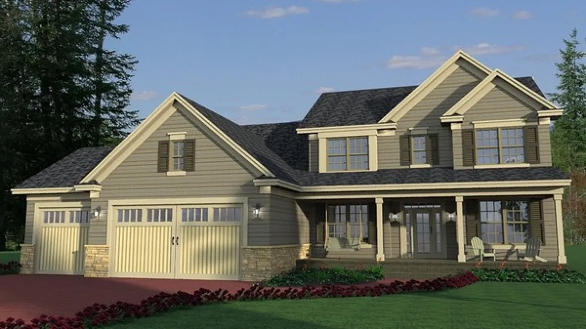 Full Rendering for House Plan #280672