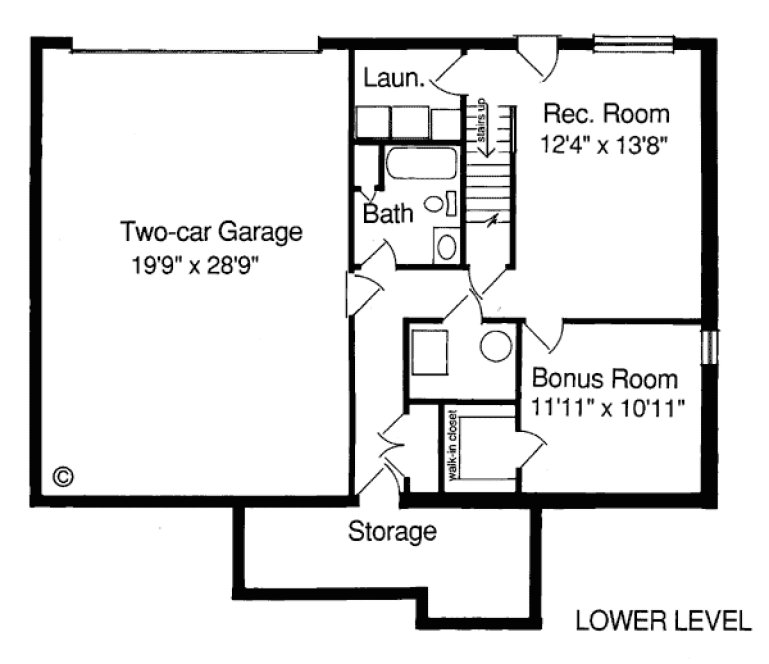 Basement Plan for House Plan #539131