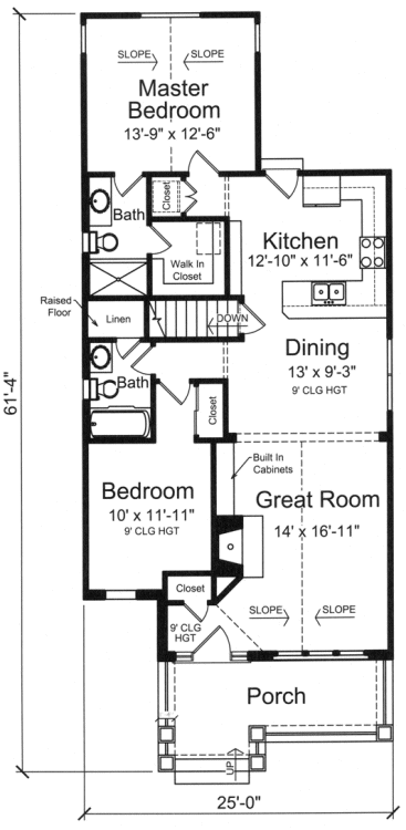 Main Floor Plan for House Plan #536311