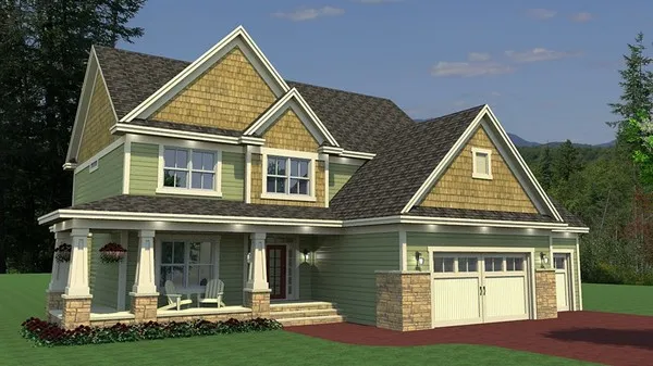 Full Rendering for House Plan #280603