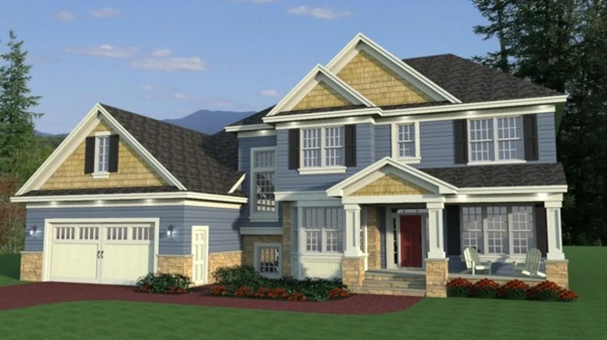 Full Rendering for House Plan #280223