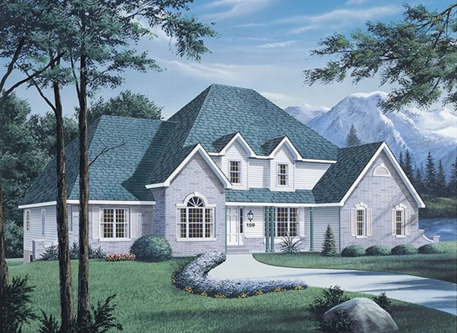 Full Rendering for House Plan #638633