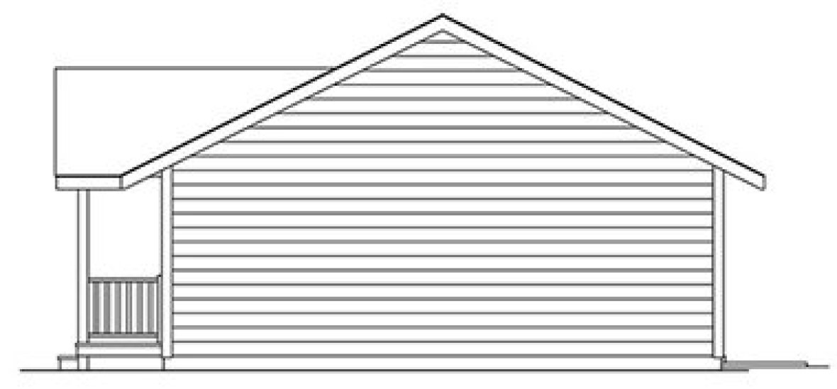 Right Elevation for House Plan #630889