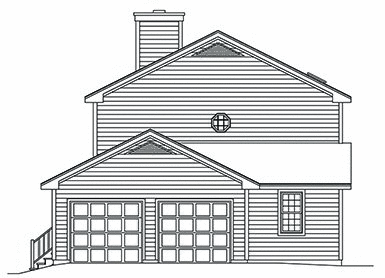 Right Elevation for House Plan #638991