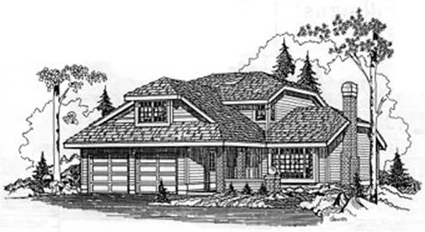 Full Rendering for House Plan #502121