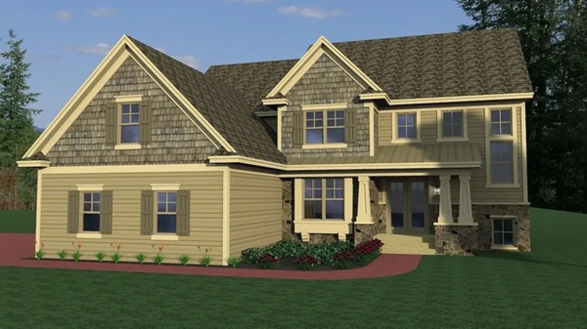 Full Rendering for House Plan #280253