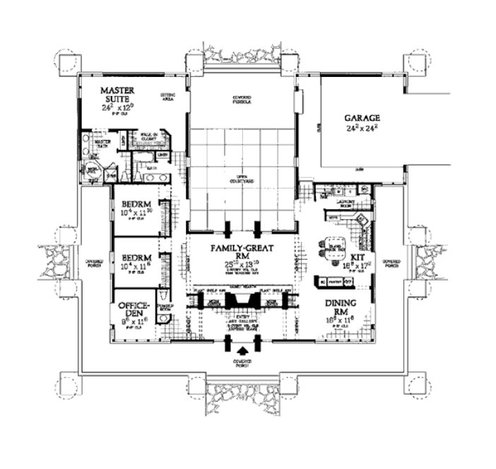 Main Floor Plan for House Plan #526262