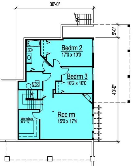 Basement Plan for House Plan #573682