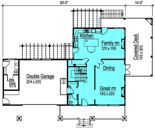Main Floor Plan for House Plan #573682