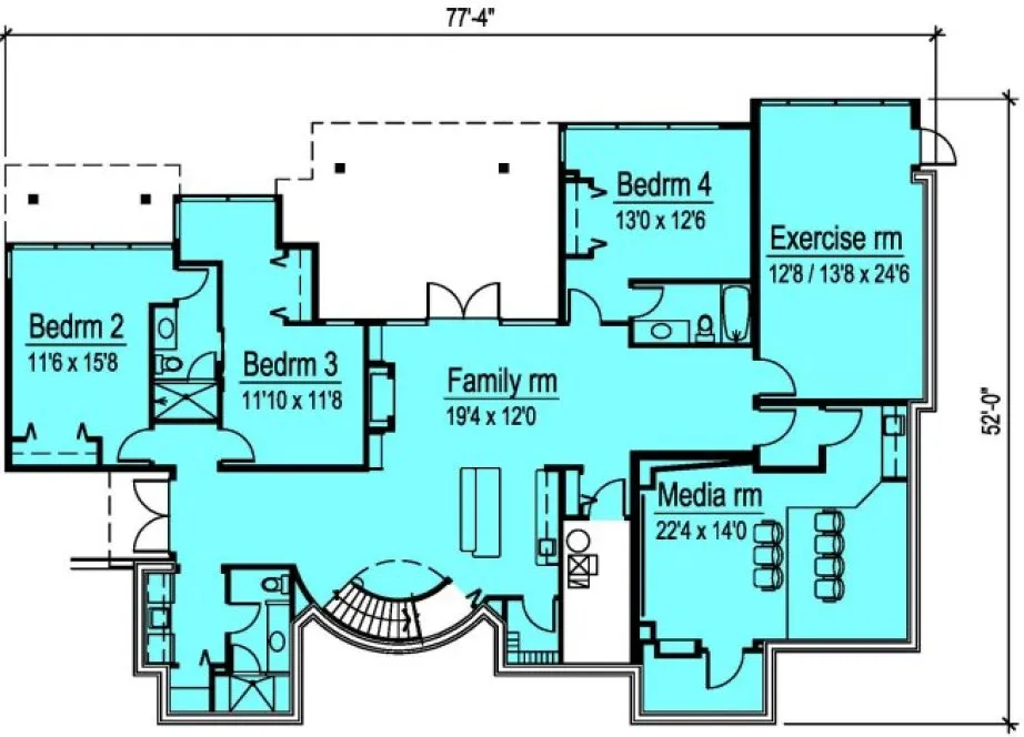 Basement Plan for House Plan #578254