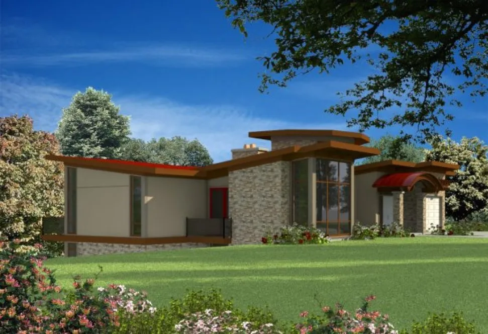 Full Rendering for House Plan #578254