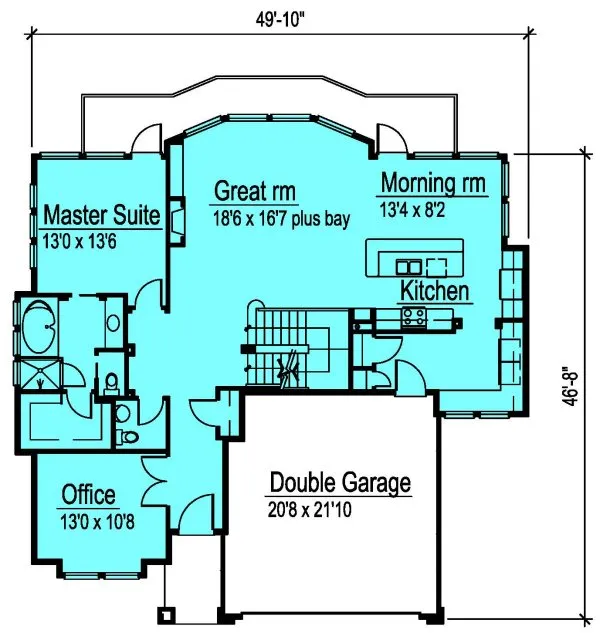 Main Floor Plan for House Plan #573882