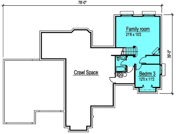 Basement Plan for House Plan #575082
