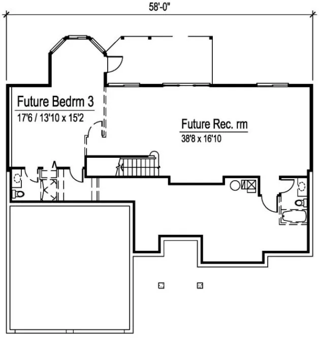 Basement Plan for House Plan #576671
