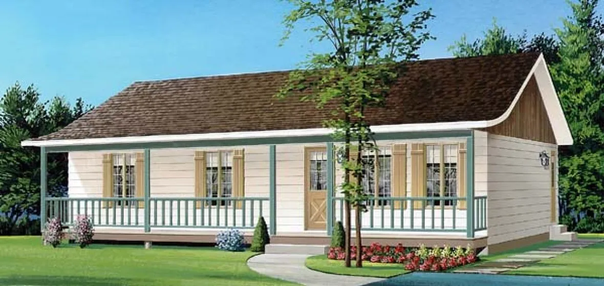 Full Rendering for House Plan #141501