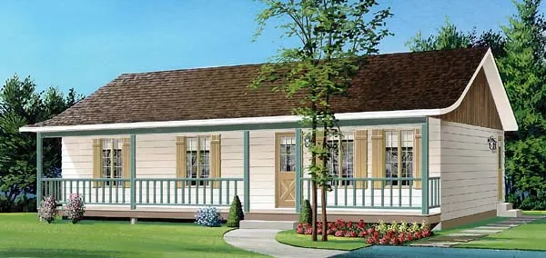 Full Rendering for House Plan #141501