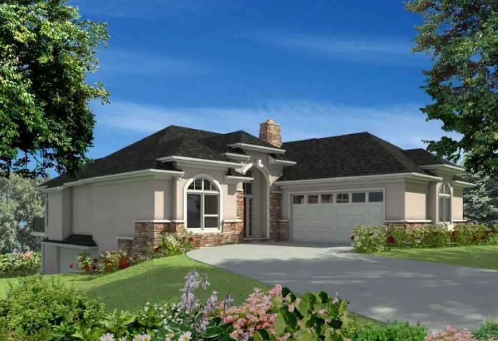 Full Rendering for House Plan #578282