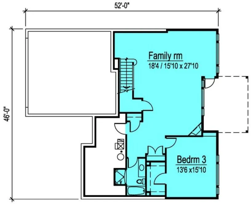 Basement Plan for House Plan #571052