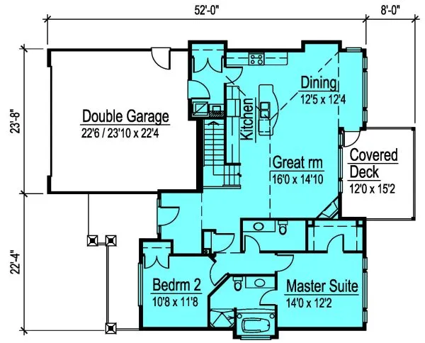 Main Floor Plan for House Plan #571052