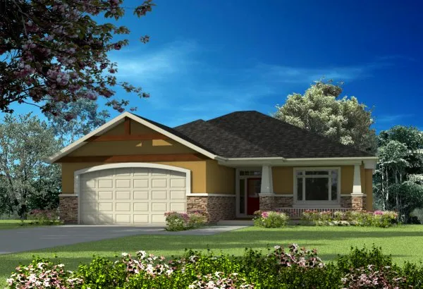 Full Rendering for House Plan #571052