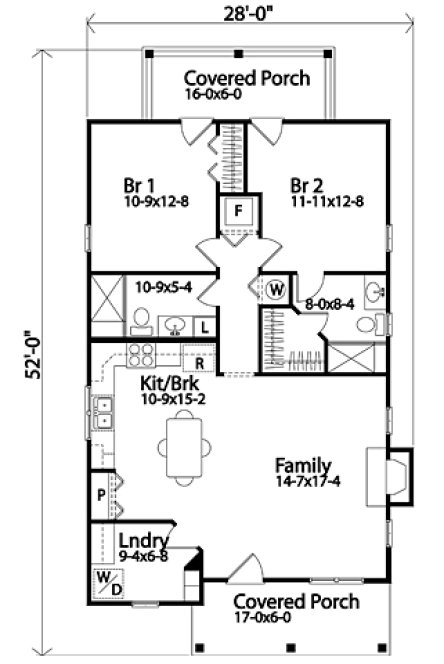 Main Floor Plan for House Plan #411601