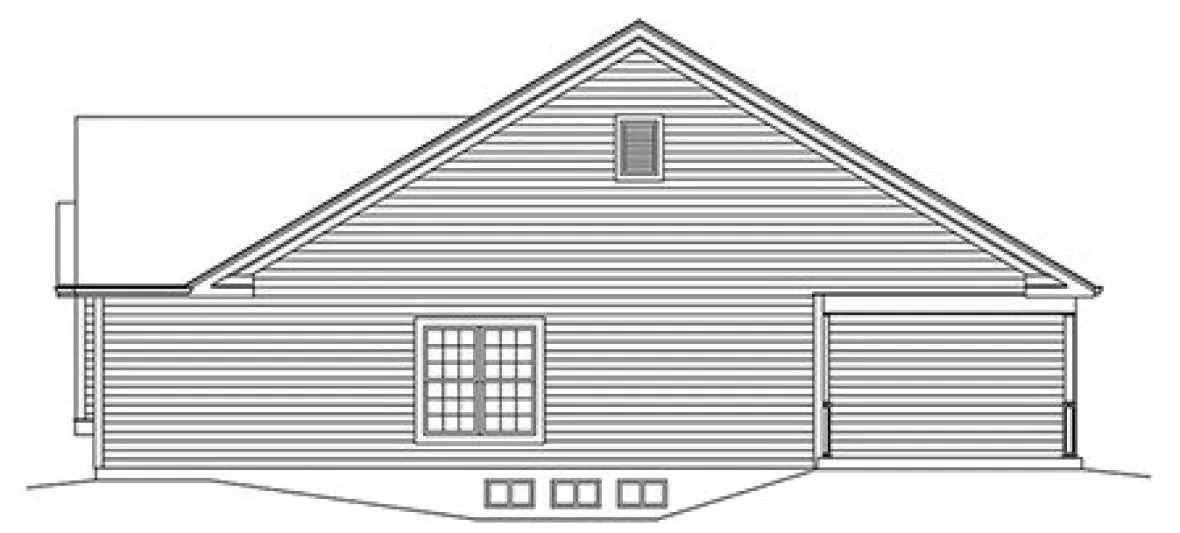 Right Elevation for House Plan #636631