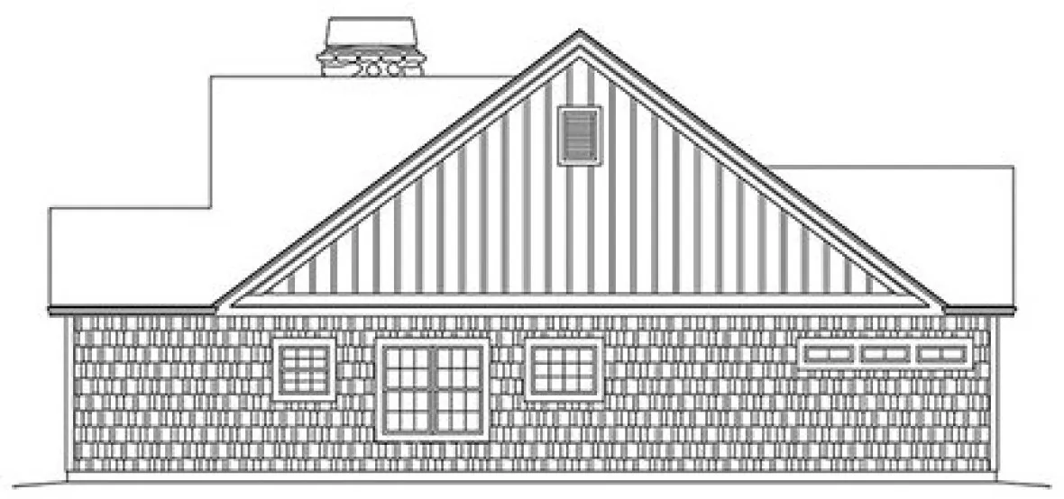 Right Elevation for House Plan #639461