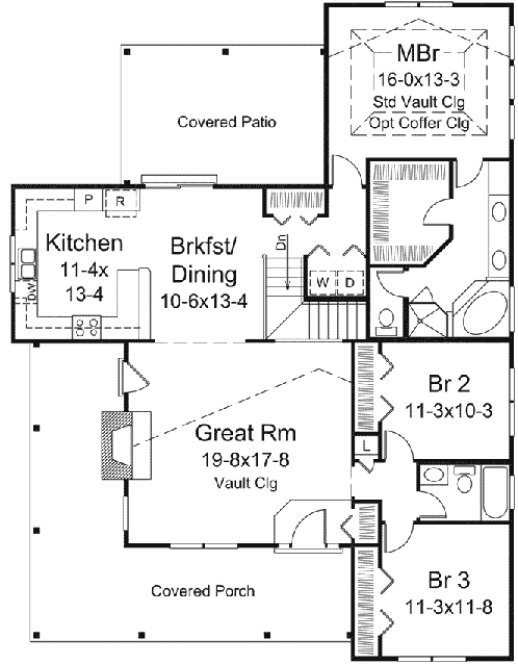 Main Floor Plan for House Plan #639461