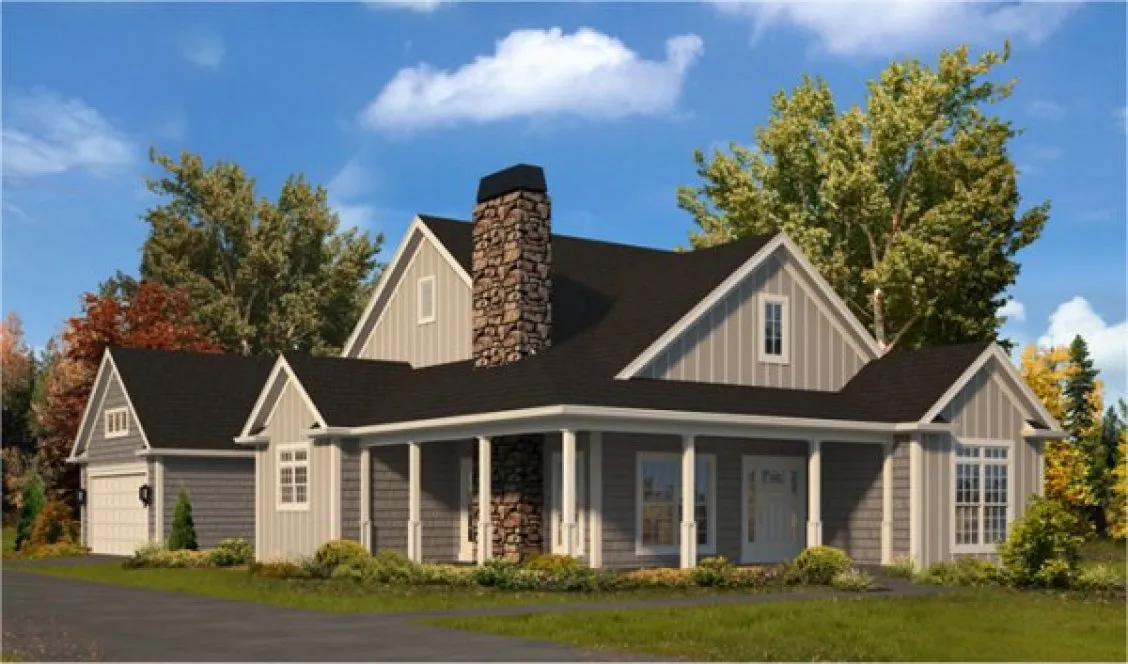 Full Rendering for House Plan #639461