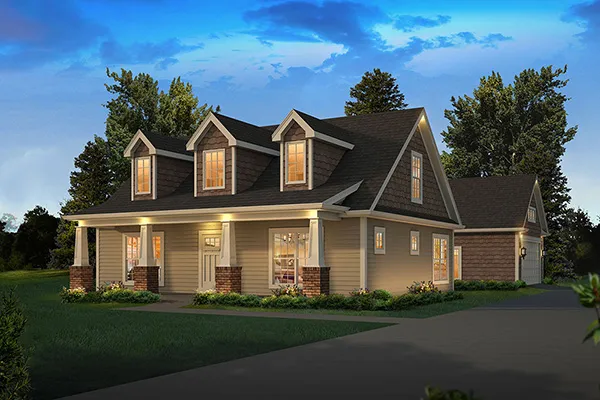 Full Rendering for House Plan #638891