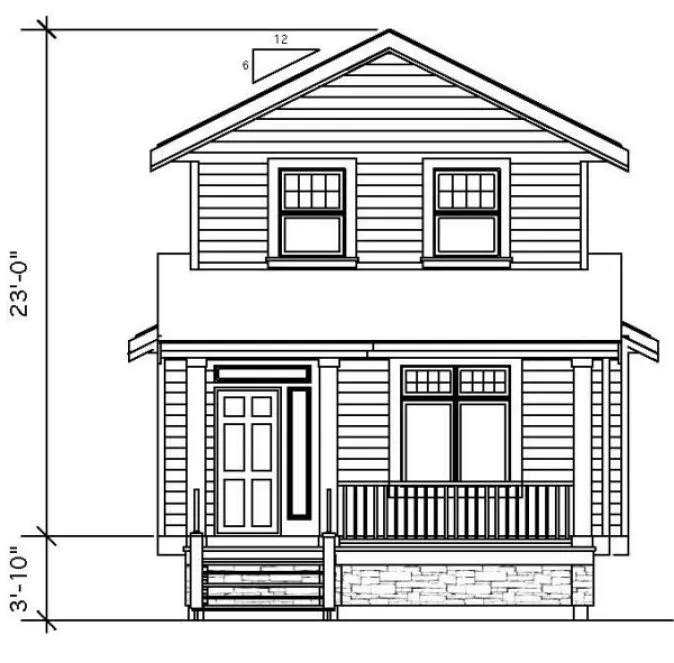 Full Rendering for House Plan #505161