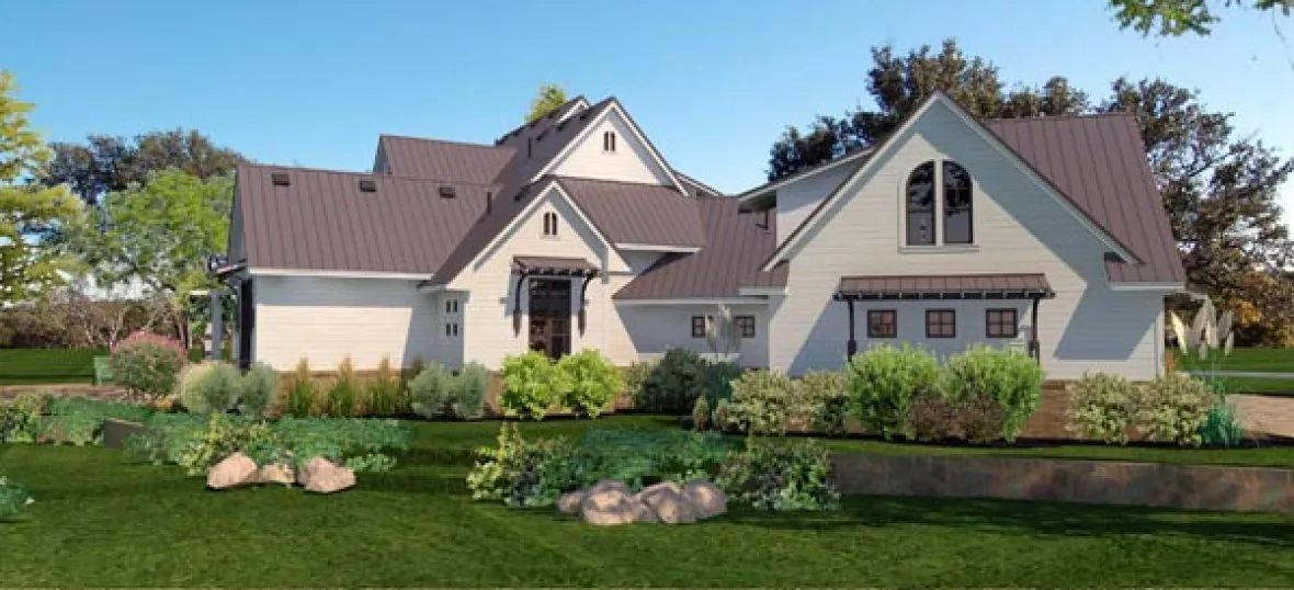 Left Elevation for House Plan #644892