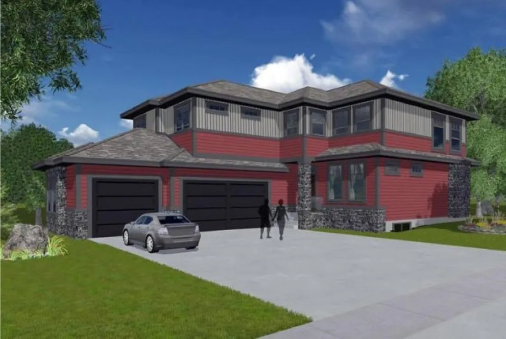 Full Rendering for House Plan #556182