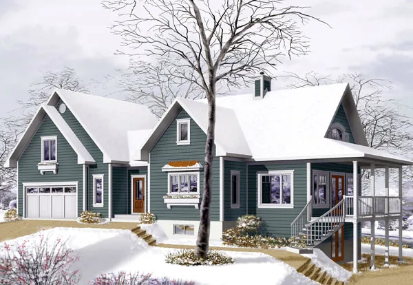 Full Rendering for House Plan #141293