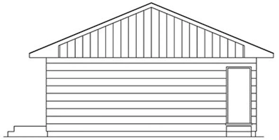Right Elevation for House Plan #631000